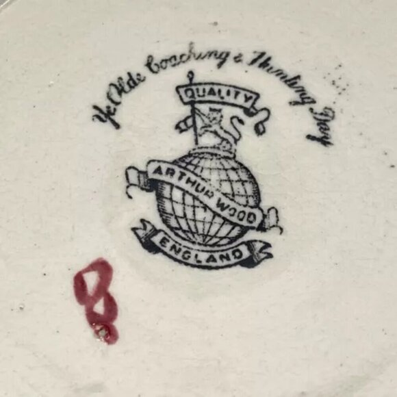 Arthur Wood Fox Hunters Scene Ceramic Drinking Mug Vintage EUC - Picture 11 of 11